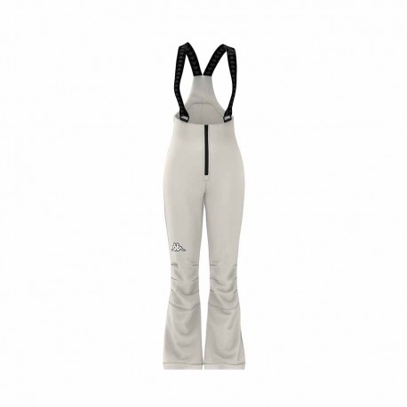 Kappa 8CENTO 846 Vita Alta Bianco - Pantaloni Sci Donna