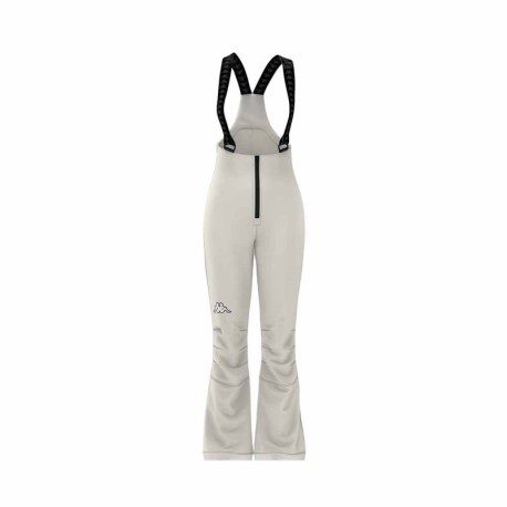 Kappa 8CENTO 846 Vita Alta Bianco - Pantaloni Sci Donna