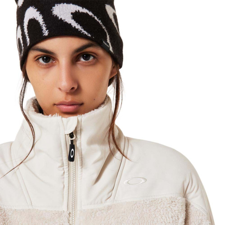 Oakley Mountain Fire Sherpa Bianco - Giacca in Pile Donna