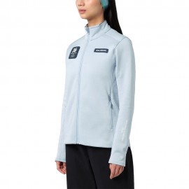 Salomon Felpa In Pile Oro Niagara Mist Donna