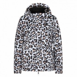 EA7 Emporio Armani Kitsbuhell Animalier Bianco - Giacca Sci Donna