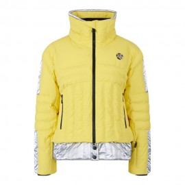 Sportalm Bicolor Argento Arezzo Giallo - Piumino Sci Donna