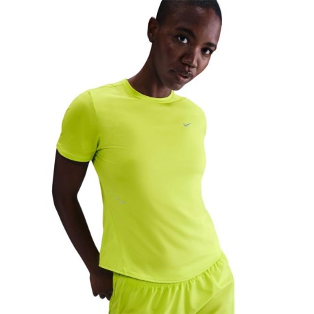 Nike Swift Maglia Running  Dri-Fit Cyber Volt Reflective Argento Donna