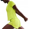 Nike Swift Maglia Running  Dri-Fit Cyber Volt Reflective Argento Donna