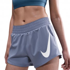 One Swoosh Pantaloncini Running 3" Hbr World Indigo argento