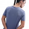 Nike Tempo Swoosh Run Maglia Running  Hbr World Indigo Argento Donna