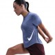 Nike Tempo Swoosh Run Maglia Running  Hbr World Indigo Argento Donna
