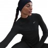 Nike Tempo Swoosh Maglia Running Nero Bianco Donna