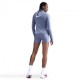 Nike Tempo Swoosh Maglia Running Hbr World Indigo Argento Donna