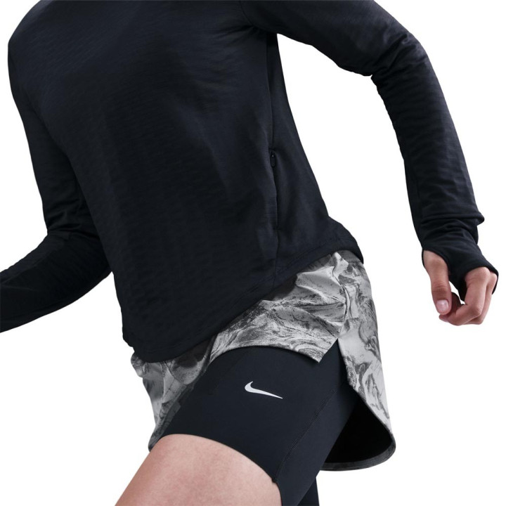 Nike Swift Pantaloncini Running 2In1 Reflect Thunder Grigio Dark Smoke Donna