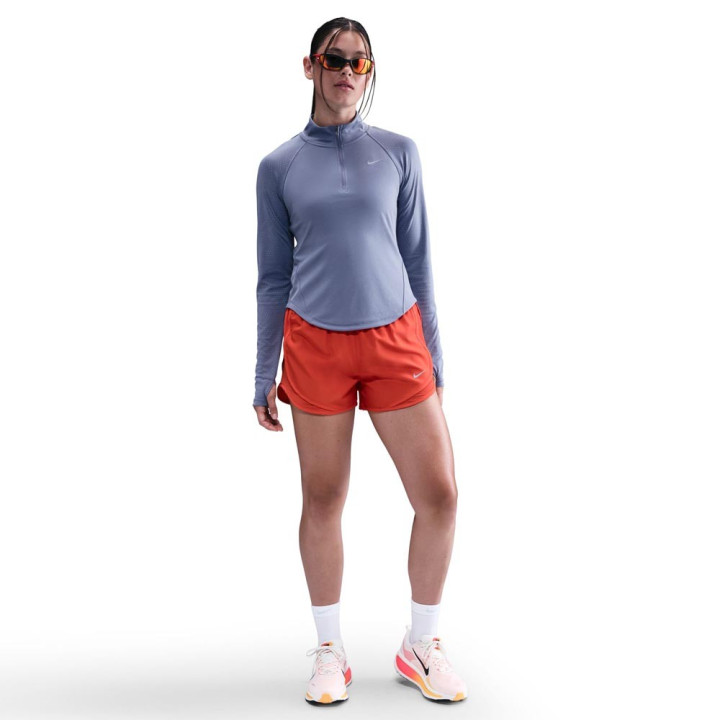 Nike Tempo Flash Maglia Running World Indigo Reflective Argento Donna