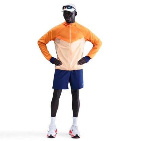 Nike Stride Giacca Running Uv Rpl Arancio Chalk Nero Uomo
