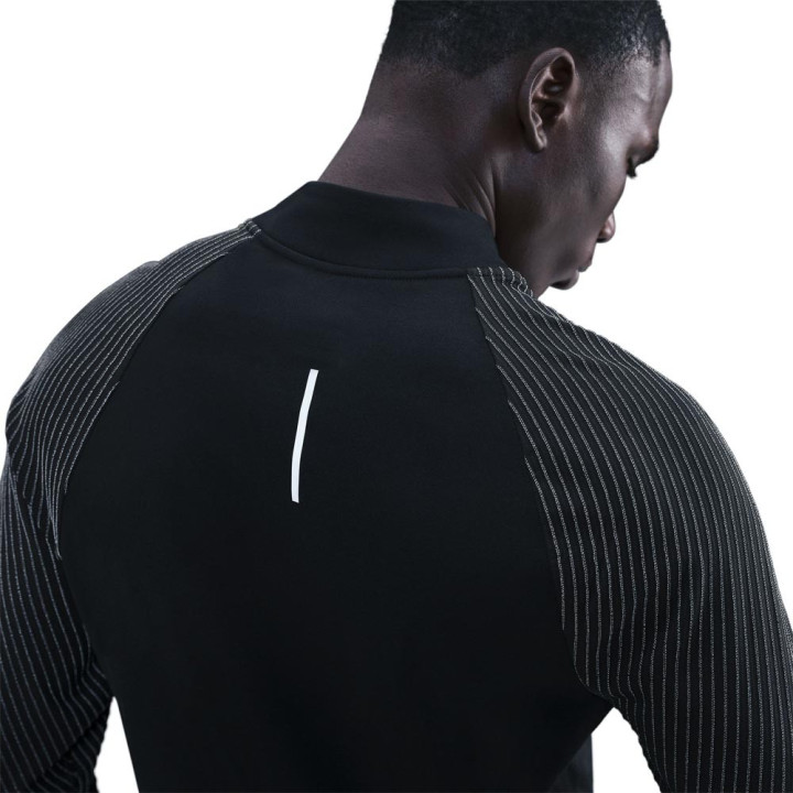 Nike Nike Maglia Running Reflect Nero Reflect Argento Uomo