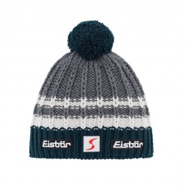 Berretto Eisbär Quan OS In Misto Lana, Grigio Scuro, Con Logo Vintage Anni '70