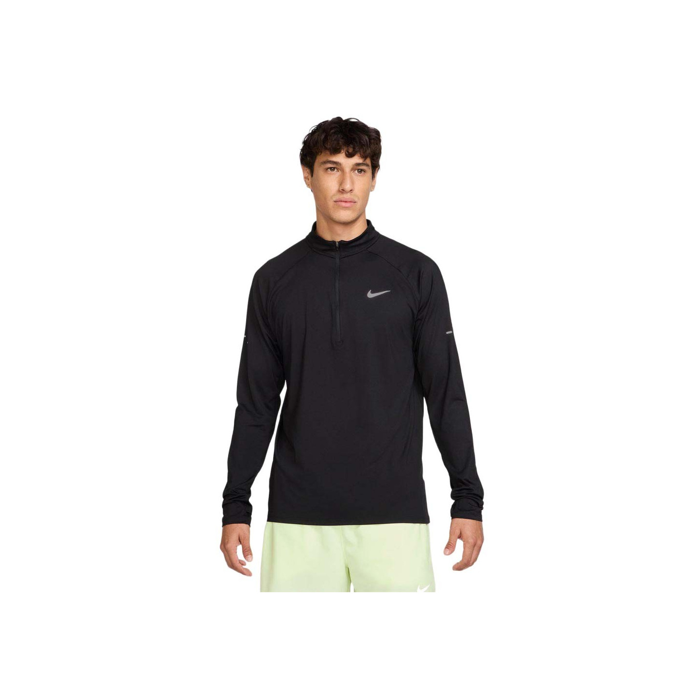 Nike Maglia Manica Lunga 1/2 Zip Dri-Fit Midlayer Nero Uomo - Immagine 2