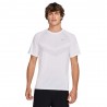 Nike Stride T-Shirt Running  Bianco Reflective Argento Uomo