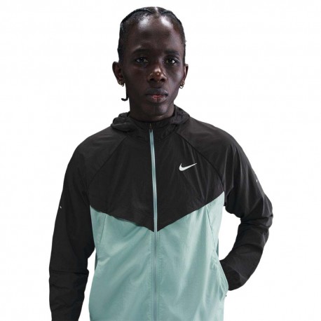 Nike Giacca Uv Repel Stride Nero, Verde Uomo - Immagine 2