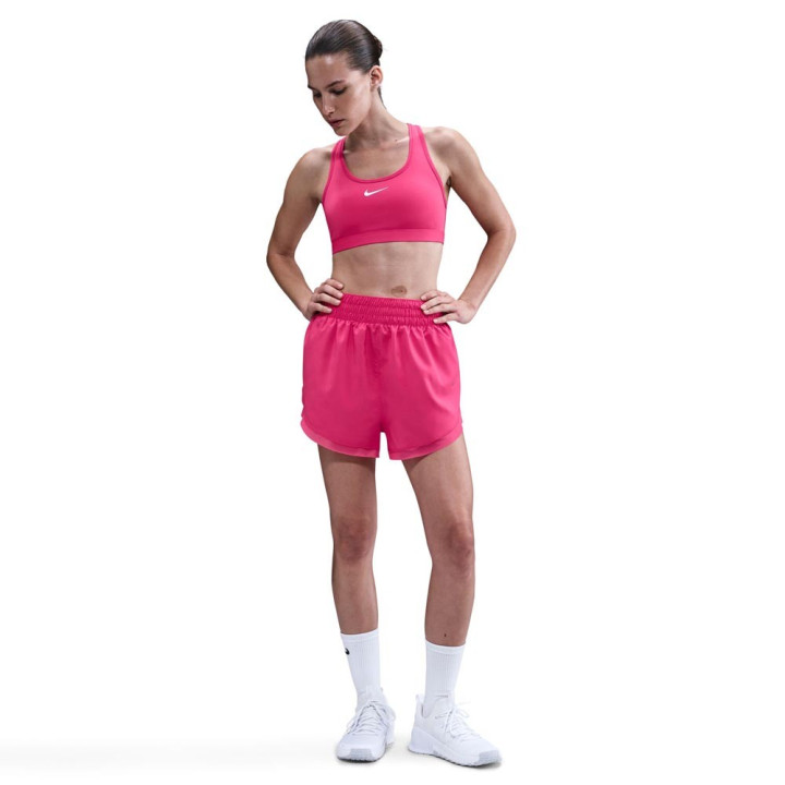 Nike Swoosh A Sostegno Medio Reggiseno Sportivo Rosso Donna