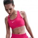 Nike Swoosh A Sostegno Medio Reggiseno Sportivo Rosso Donna