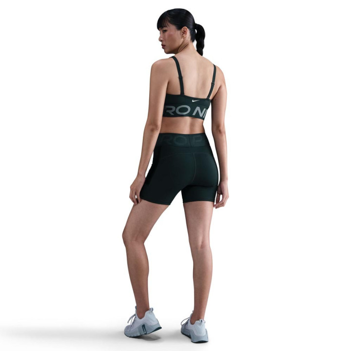 Nike Pro Indy Plunge Reggiseno Sportivo Verde Donna