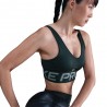 Nike Pro Indy Plunge Reggiseno Sportivo Verde Donna