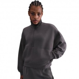 Nike 24.7 Impossiblysoft Felpa Palestra Mezza Zip Moro Donna