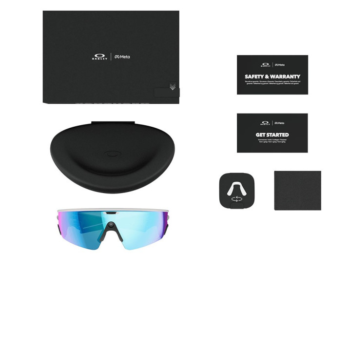 Oakley Occhiali Vanguard Meta Bianco Prizm Sapphire