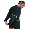 Nike Pro Felpa Palestra Girocollo Verde Donna