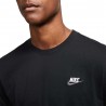 Nike Sportswear Club T-Shirt Logo Piccolo Nero Uomo