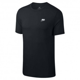 Nike Sportswear Club T-Shirt Logo Piccolo Nero Uomo