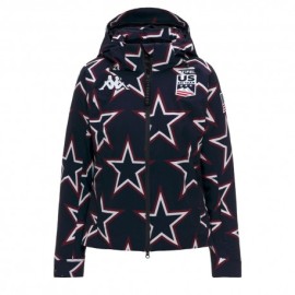 Kappa 8CENTO 810G USA Stelle Blu - Giacca Sci Donna