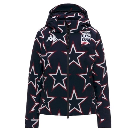 Kappa 8CENTO 810G USA Stelle Blu - Giacca Sci Donna
