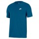 Nike Sportswear Club T-Shirt Logo Piccolo Blu Uomo