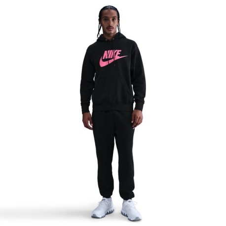 Nike Club Felpa Con Cappuccio Nero Uomo