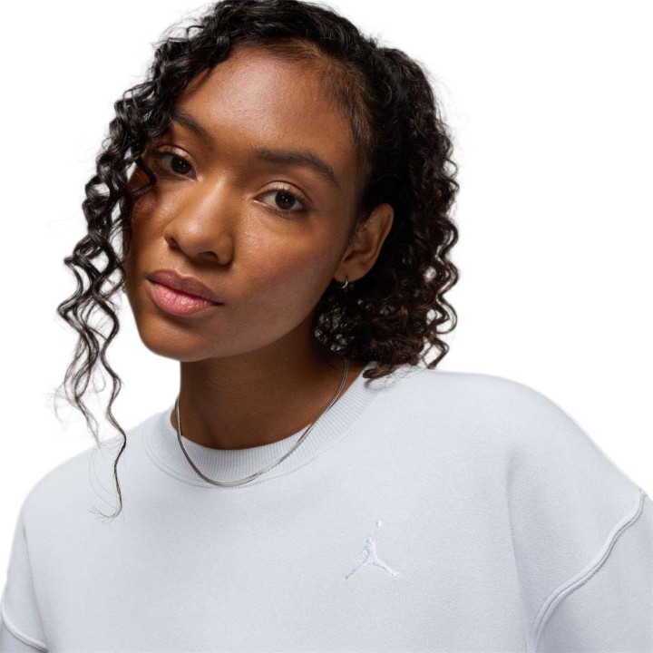 Nike Jordan Brooklyn Felpa Girocollo Bianco Donna