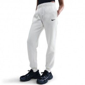 Nike Sportswear Phoenix Pantaloni Con Polsino Logo Piccolo Bianco Donna