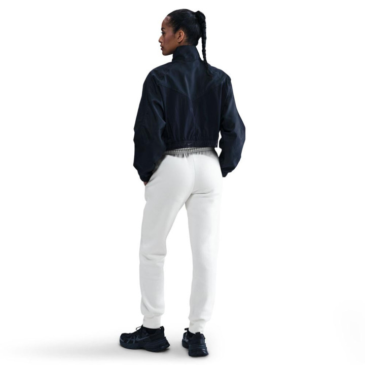 Nike Sportswear Phoenix Pantaloni Con Polsino Logo Piccolo Bianco Donna