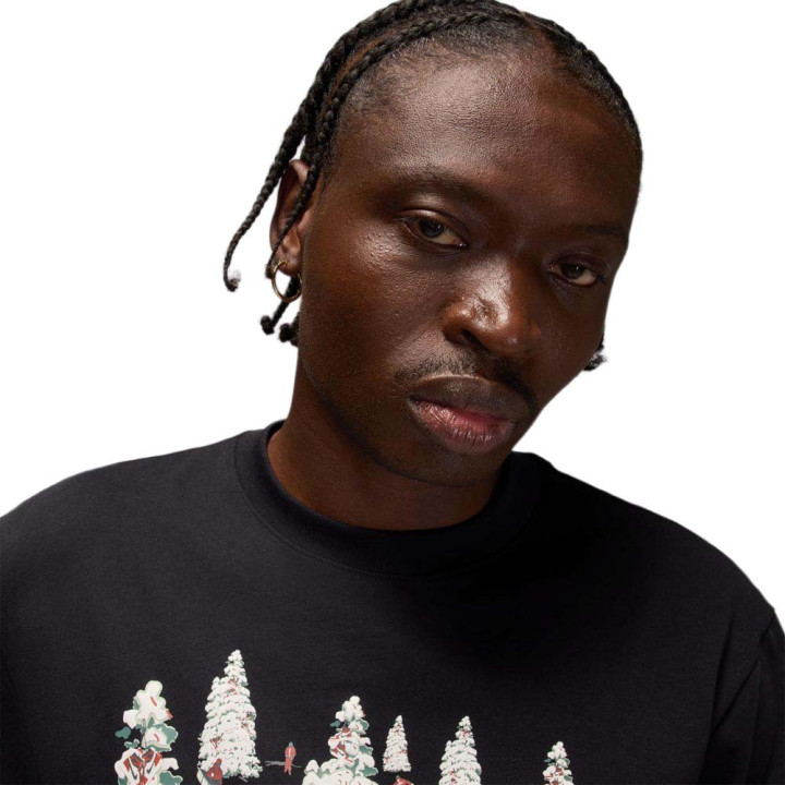 Nike Jordan Brooklyn T-Shirt Holiday Gfx Nero Uomo