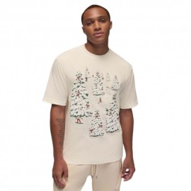 Nike Jordan Brooklyn T-Shirt Holiday Gfx Bianco Uomo