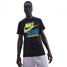 Nike Sportswear T-Shirt Nero Giallo Uomo