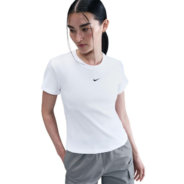 Nike Sportswear T-Shirt Costine Bianco Donna