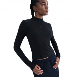 Nike Sportswear Chill Knit Maglia Maniche Lunghe Dolcevita Nero Donna