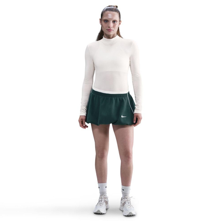 Nike Sportswear Chill Knit Maglia Maniche Lunghe Dolcevita Bianco Donna