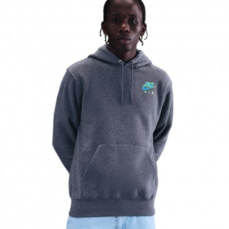 Nike Sportswear Club Felpa Logo Piccolo Grgiio Uomo