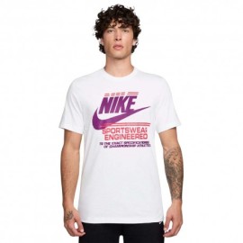 Nike Sportswear T-Shirt Bianco Viola Uomo
