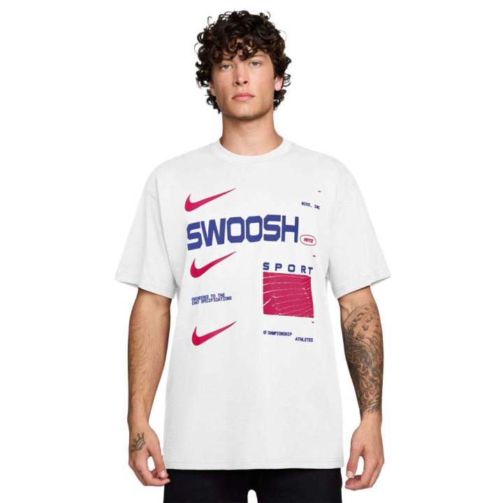 Nike Sportswear T-Shirt Bianco Rosso Uomo