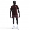 Nike Court Advantage T-Shirt Tennis Burgundy Uomo