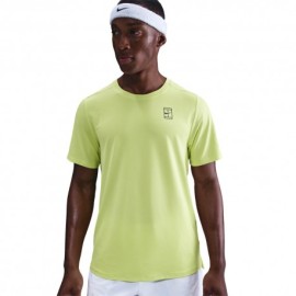 Nike Court Advantage T-Shirt Tennis Lemon Twist Uomo