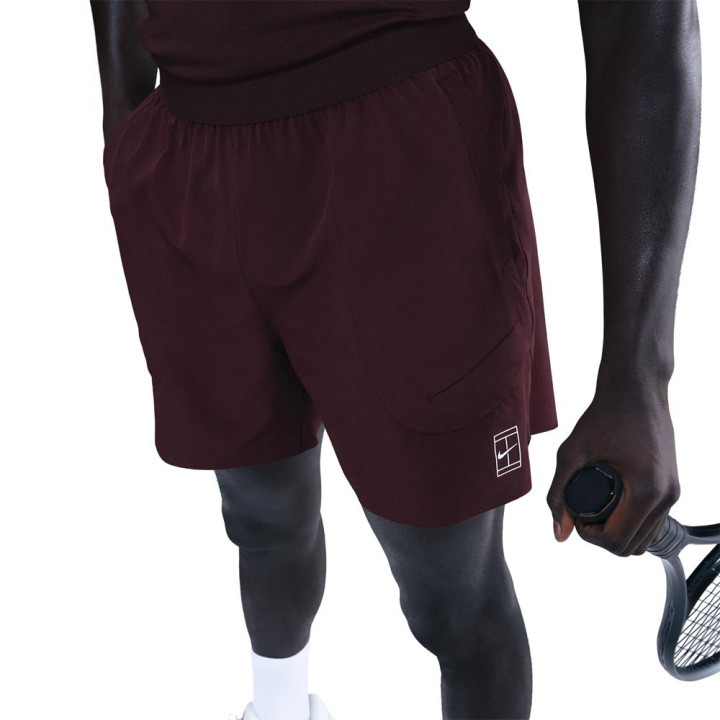 Nike Court Advantage Pantaloncini Tennis Burgundy Uomo