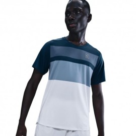Nike Court Advantage T-Shirt Tennis Armory Navy Bianco Uomo